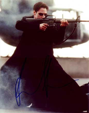 Keanu Reeves in-person autographed photo