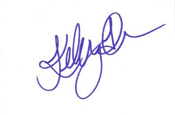 Kelly Hu Autographed Index Card