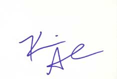 Kevin Smith Autographed Index Card