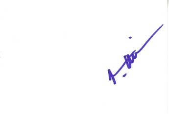 Val Kilmer Autographed Index Card