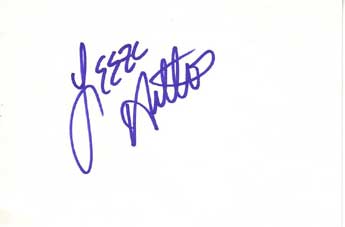 Leeza Gibbons Autographed Index Card