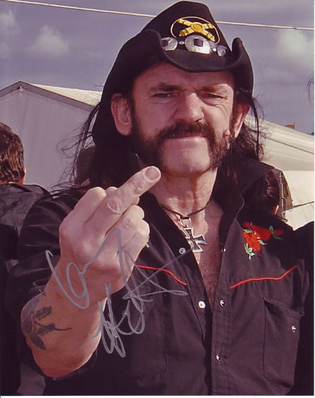 Lemmy Kilmeister in-person autographed photo