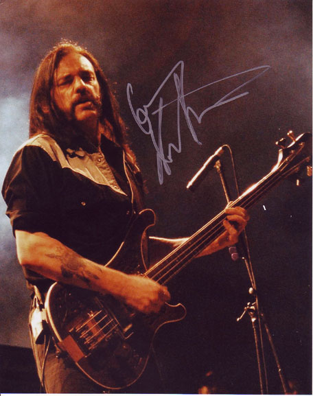 Lemmy Kilmeister in-person autographed photo