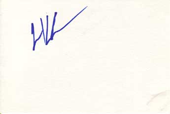 Lisa Kudrow in-person autographed index card