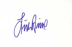 Lisa Rinna Autographed Index Card