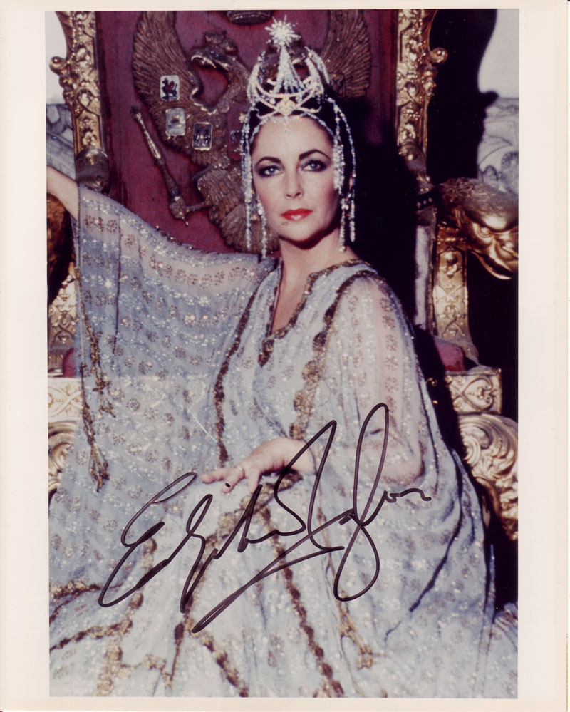 Elizabeth Taylor in-person autographed photo