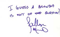 Lochlyn Munro Autographed Index Card