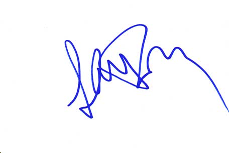 Lorraine Bracco Autographed Index Card