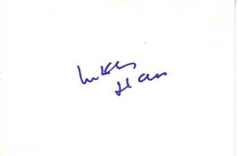 Lukas Haas Autographed Index Card