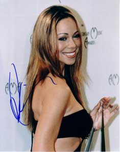 Mariah Carey in-person autographed photo