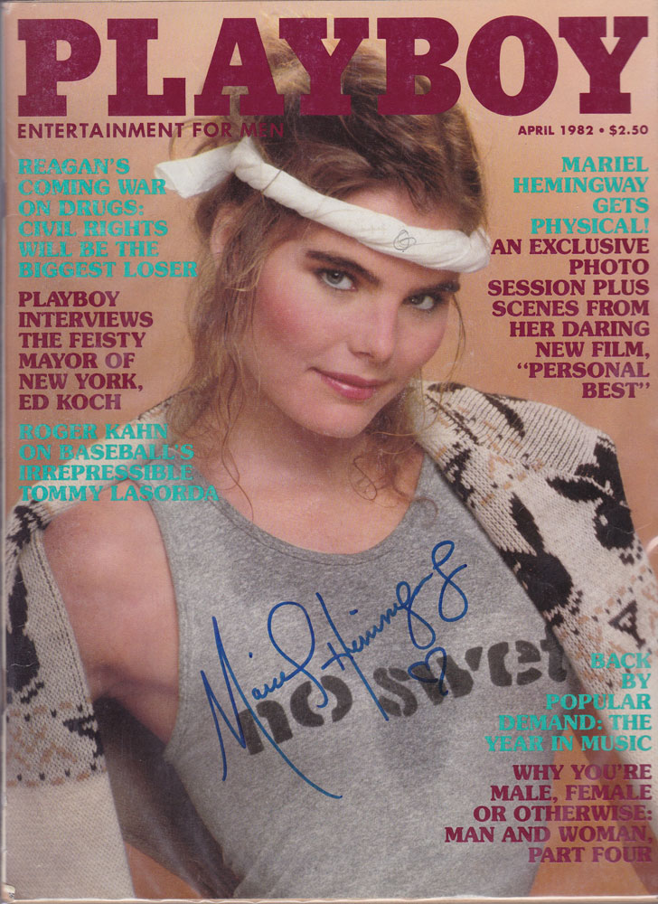 Mariel Hemingway in-person autographed Playboy Magazine