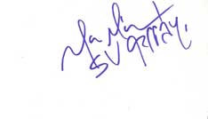 Mark McGrath Autographed Index Card