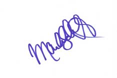 Marla Sokoloff Autographed Index Card