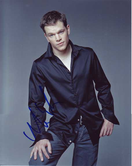 Matt Damon in-person autographed photo