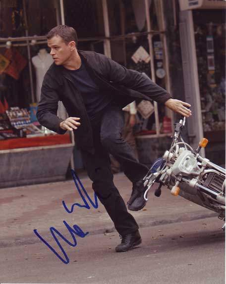 Matt Damon in-person autographed photo