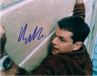 Matt Damon in-person autographed photo