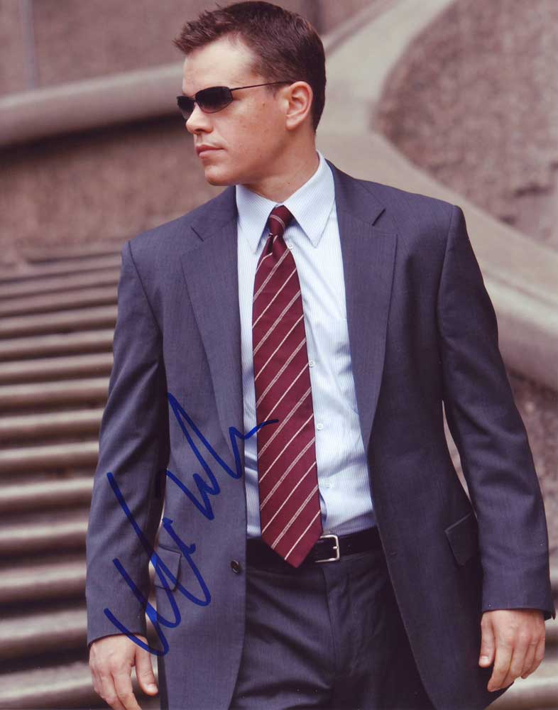 Matt Damon in-person autographed photo