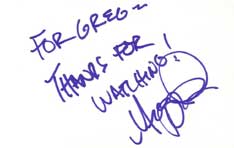 Megyn Price Autographed Index Card