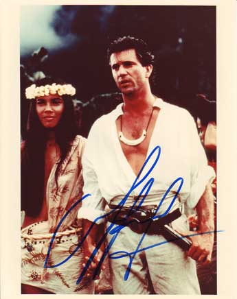 Mel Gibson in-person autographed photo