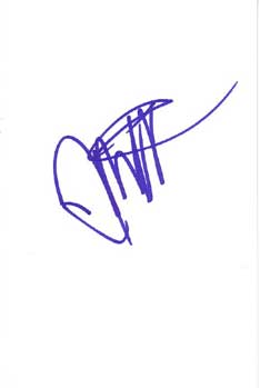 Melissa Joan Hart Autographed Index Card