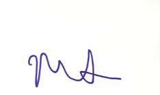 Michael Rapaport Autographed Index Card