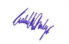 Michelle Rodriguez Autographed Index Card