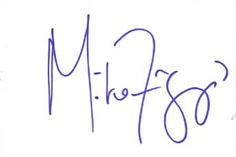 Mike Figgis Autographed Index Card