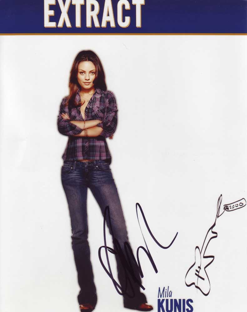 Mila Kunis in-person autographed photo