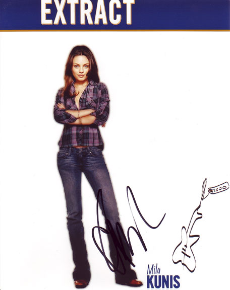 Mila Kunis in-person autographed photo