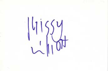 Missy Elliott Autographed Index Card