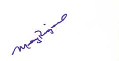 Molly Ringwald Autographed Index Card