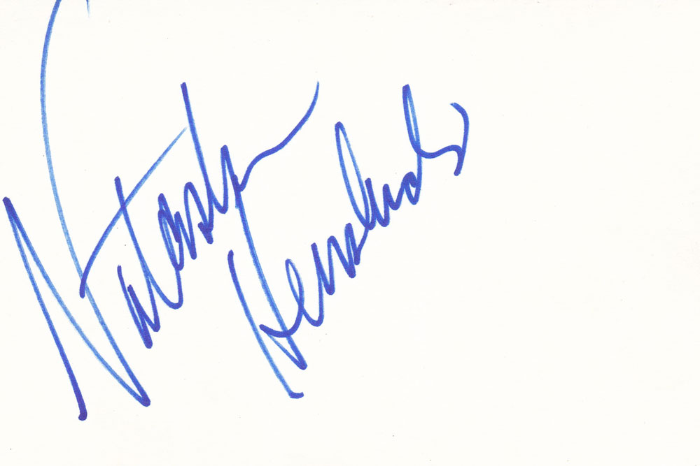 Natasha Henstridge Autographed Index Card
