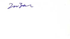 Nick Stahl Autographed Index Card