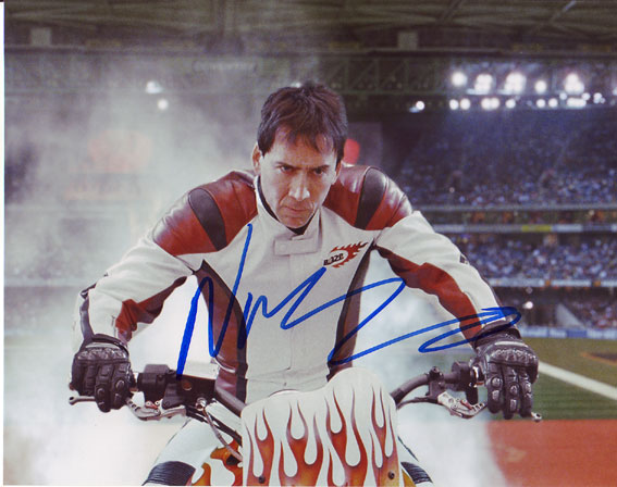 Nicolas Cage autographed photo for sale