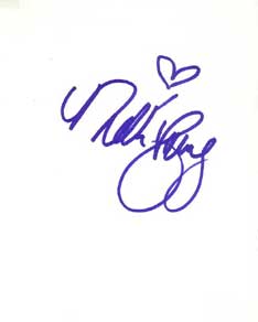Nikki Schieler Ziering Autographed Index Card