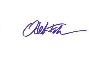 Oded Fehr Autographed Index Card
