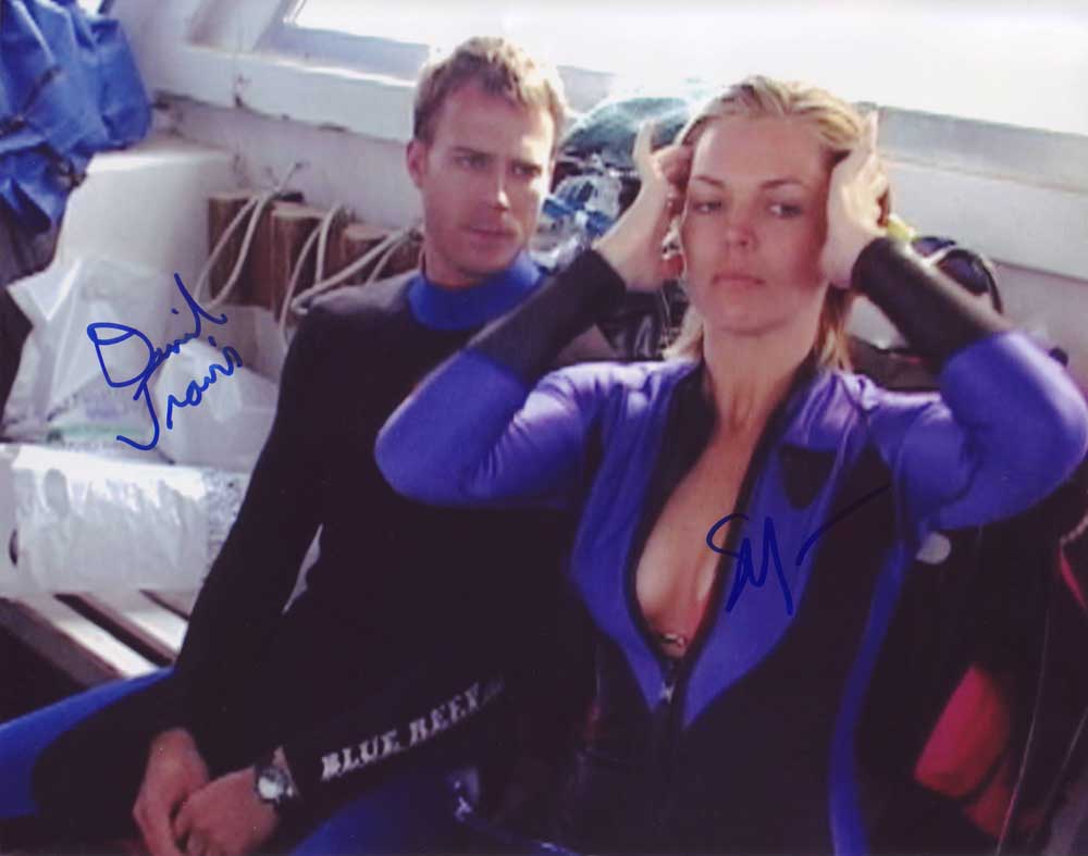 Open Water in-person autographed cast photo