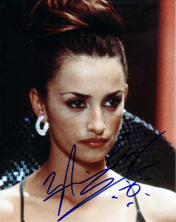 Penelope Cruz in-person autographed photo