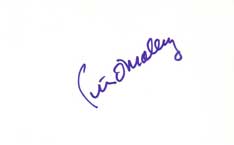 Peter O'Malley Autographed Index Card