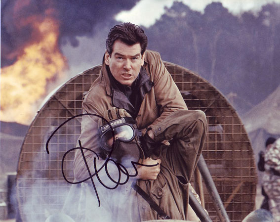 Pierce Brosnan in-person autographed photo