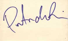 Portia de Rossi Autographed Index Card
