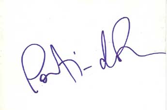 Portia de Rossi Autographed Index Card
