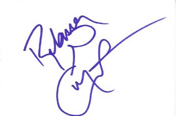Rebecca Gayheart Autographed Index Card