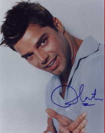 Ricky Martin in-person autographed photo
