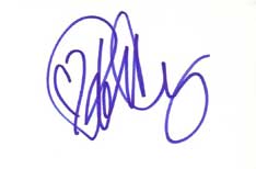 Robin Tunney Autographed Index Card