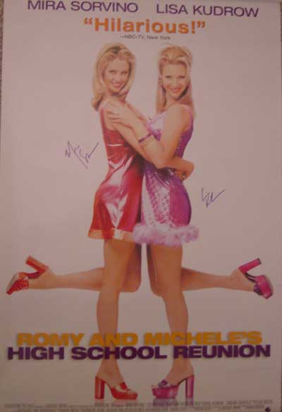 Romy and Michele's High School Reunion in-person autographed pos