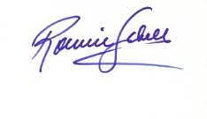 Ronnie Schell Autographed Index Card