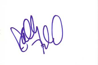Sally Field Autographed Index Card