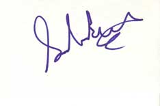 Sandra Bernhard Autographed Index Card