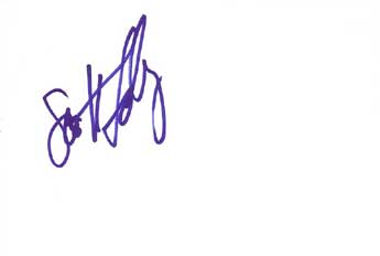 Scott Foley Autographed Index Card